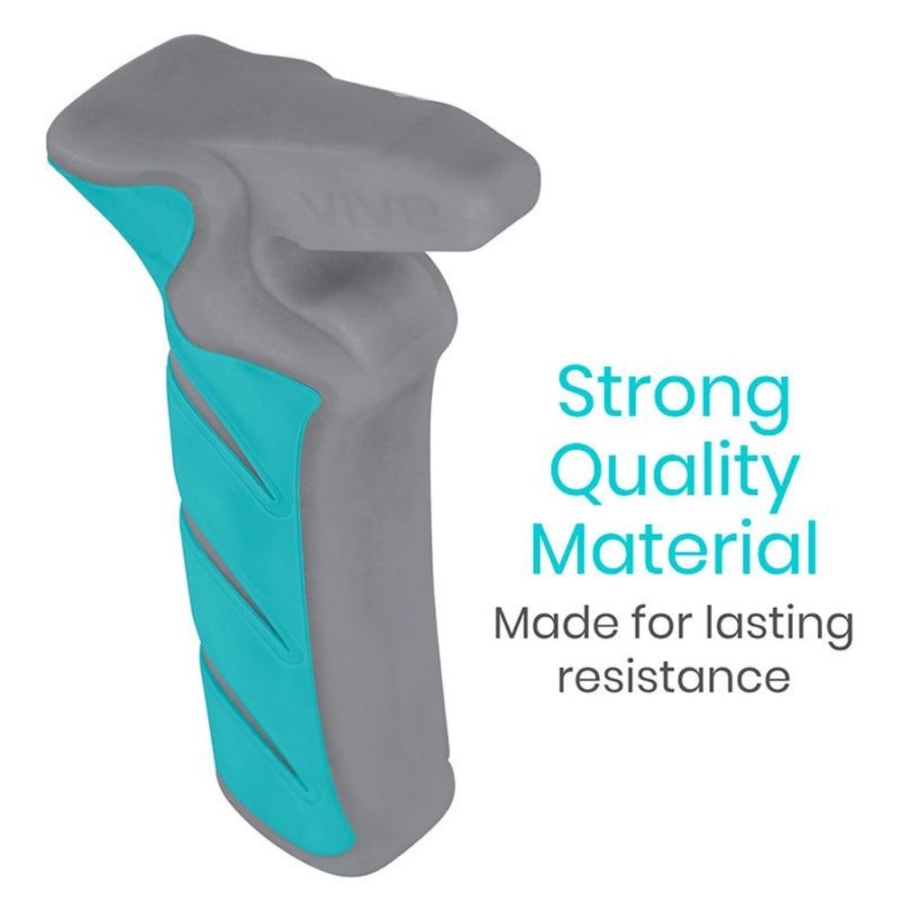 Car Assist Handles X2 with Turquoise gray Grip NIB